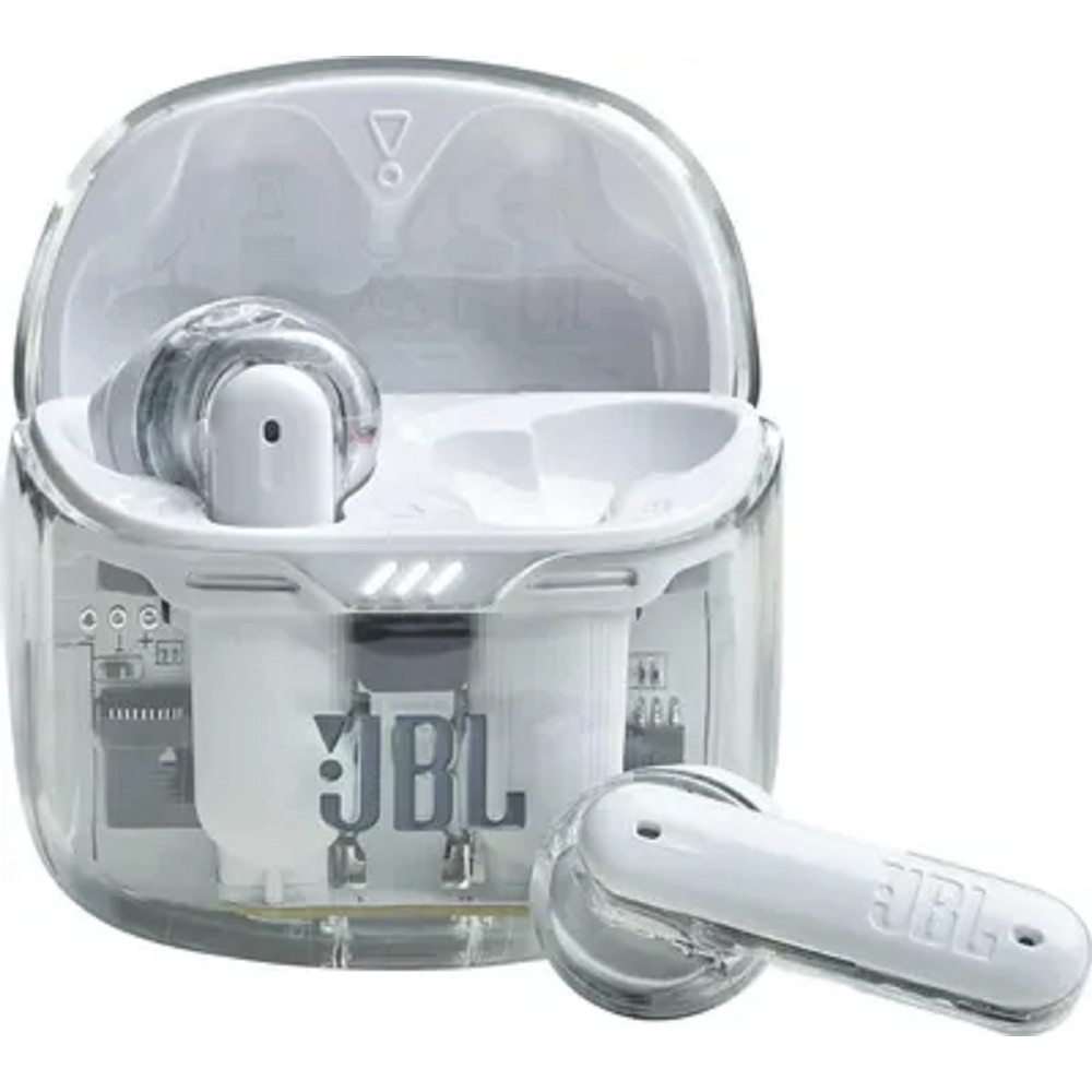 Наушники JBL Tune Flex Ghost, Bluetooth, вкладыши, белый [jbltflexgwht]