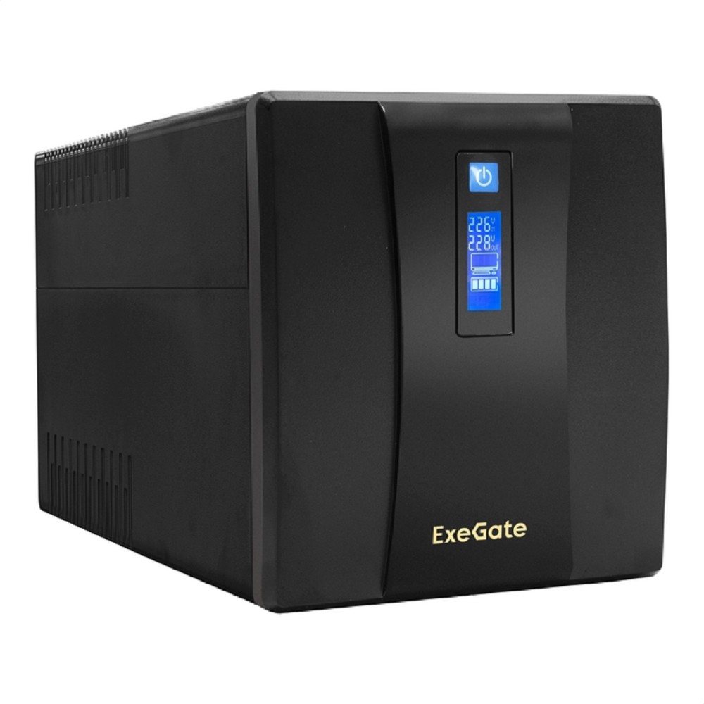 Повреждение упаковки Exegate EP285503RUS ИБП ExeGate SpecialPro Smart LLB-1500.LCD.AVR.EURO.RJ <1500VA/950W, LCD, AVR, 4 евророзетки, RJ45/11, Black>