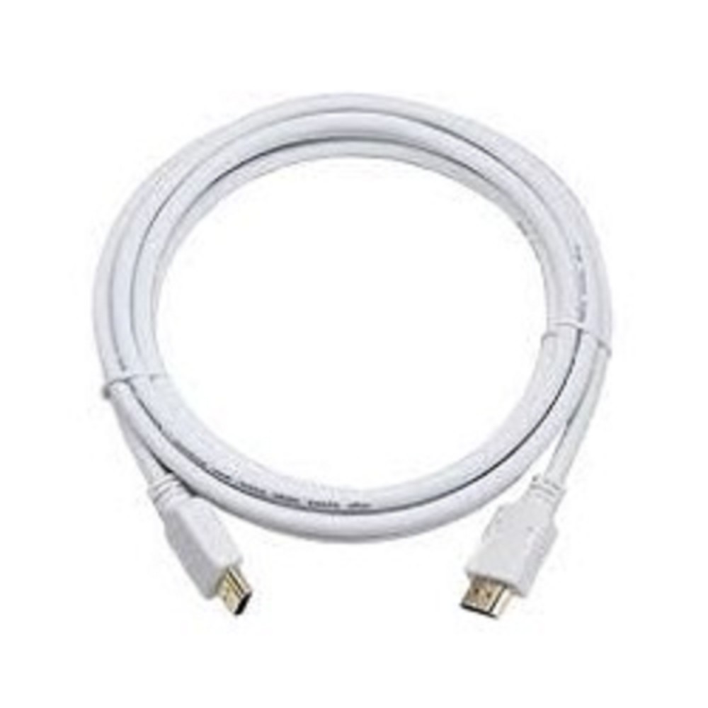 Кабель HDMI Cablexpert CC-HDMI4-W-10, 19M/19M, v2.0, медь, позол.разъемы, экран, 3 м, белый, пакет