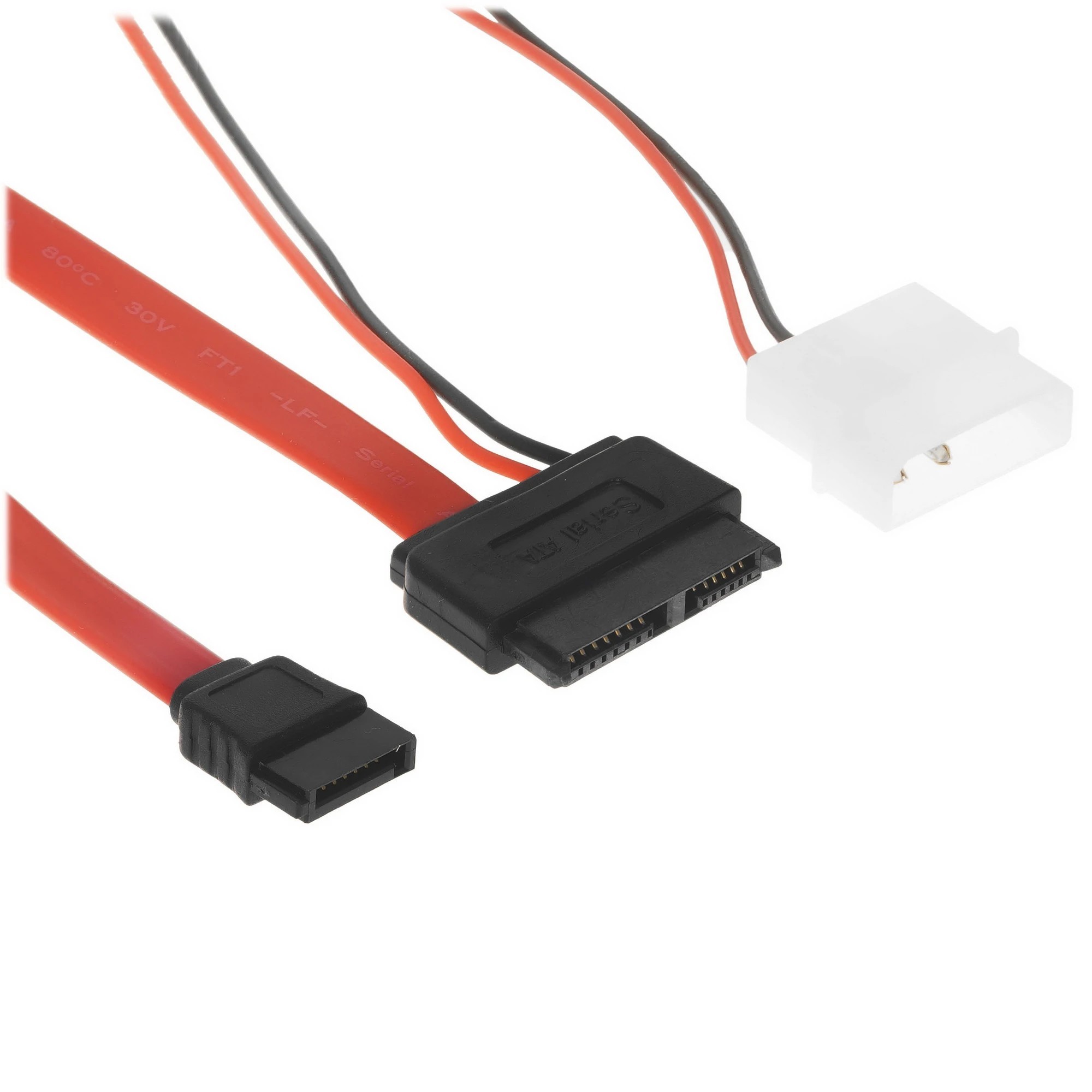 Gembird/Cablexpert Кабель Combo miniSATA , molex+SATA/miniSATA, 6pin+7pin, (длина инт-50см, пит-30см) (CC-SATA-C3)