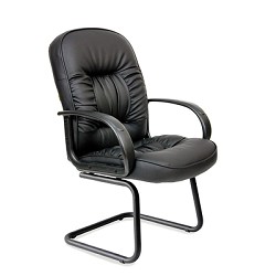 Офисное кресло Chairman  416V  ЭКО черный глянец,  (6006817)