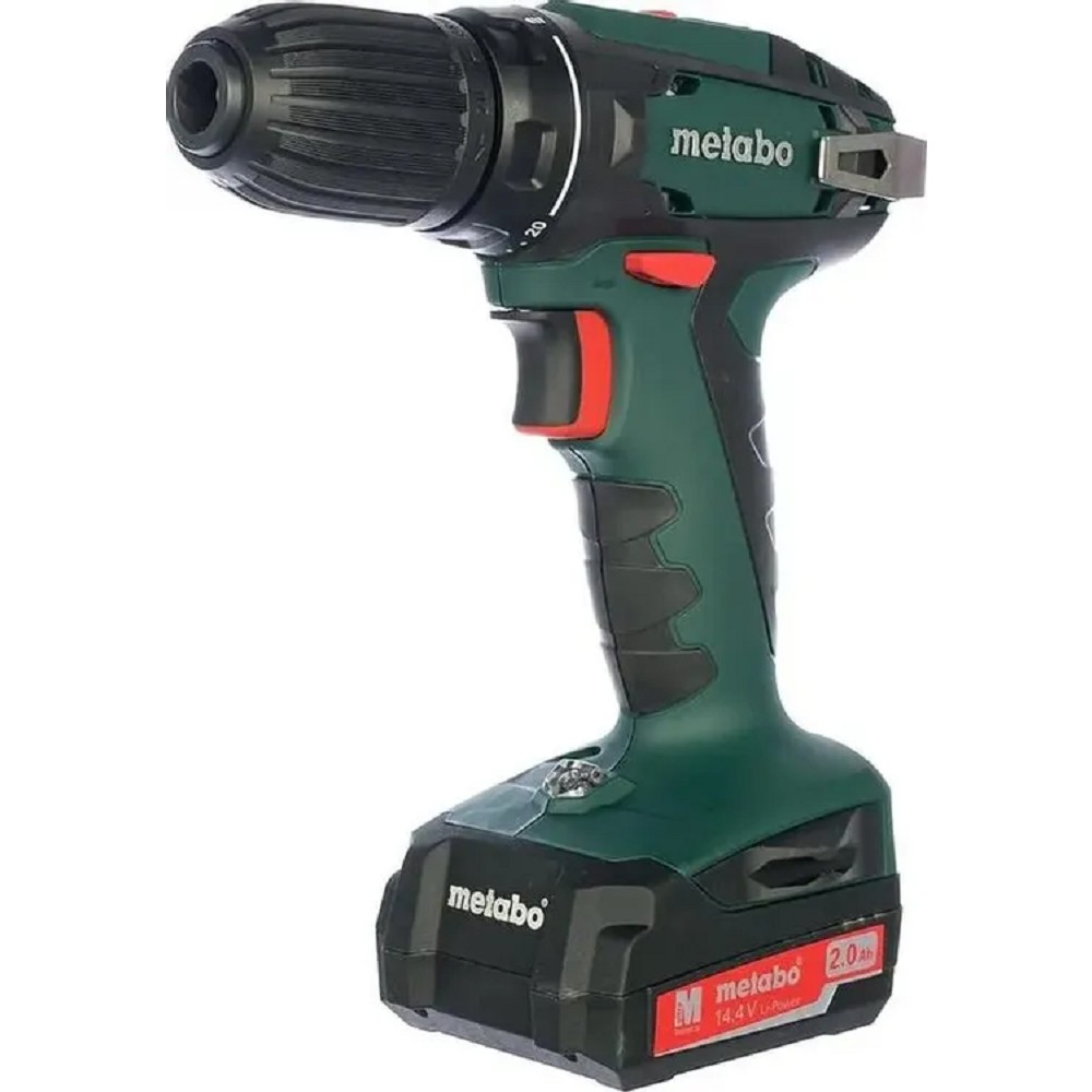 Metabo BS 14.4 Li Безударная дрель-шуруповерт [602206540] { 14,4В Li, 2х2.0Ач Li-Ion,13мм,кейс, вес 1.2 кг }