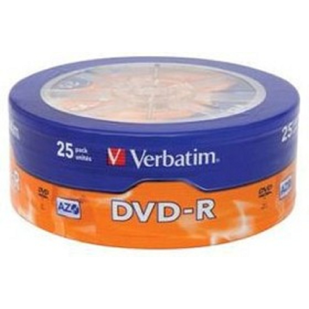 Verbatim Диски DVD-R 4.7Gb 16-х, 25шт. Shrink (43730)