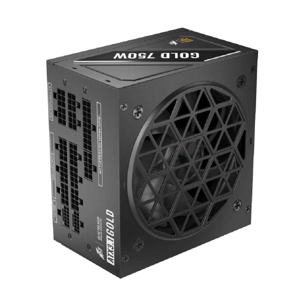 Повреждение упаковки 1STPLAYER NGDP Gold 750W / ATX 3.1, APFC, 80 PLUS Gold, LLC+DC-DC, 120mm fan, full modular / HA-750BA4