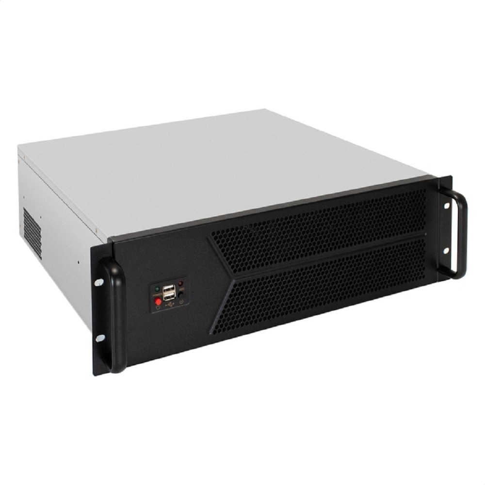 Exegate EX298399RUS Серверный корпус ExeGate Pro 3U450-12 <RM 19", высота 3U, глубина 450, БП 1U-500ADS, 2*USB>