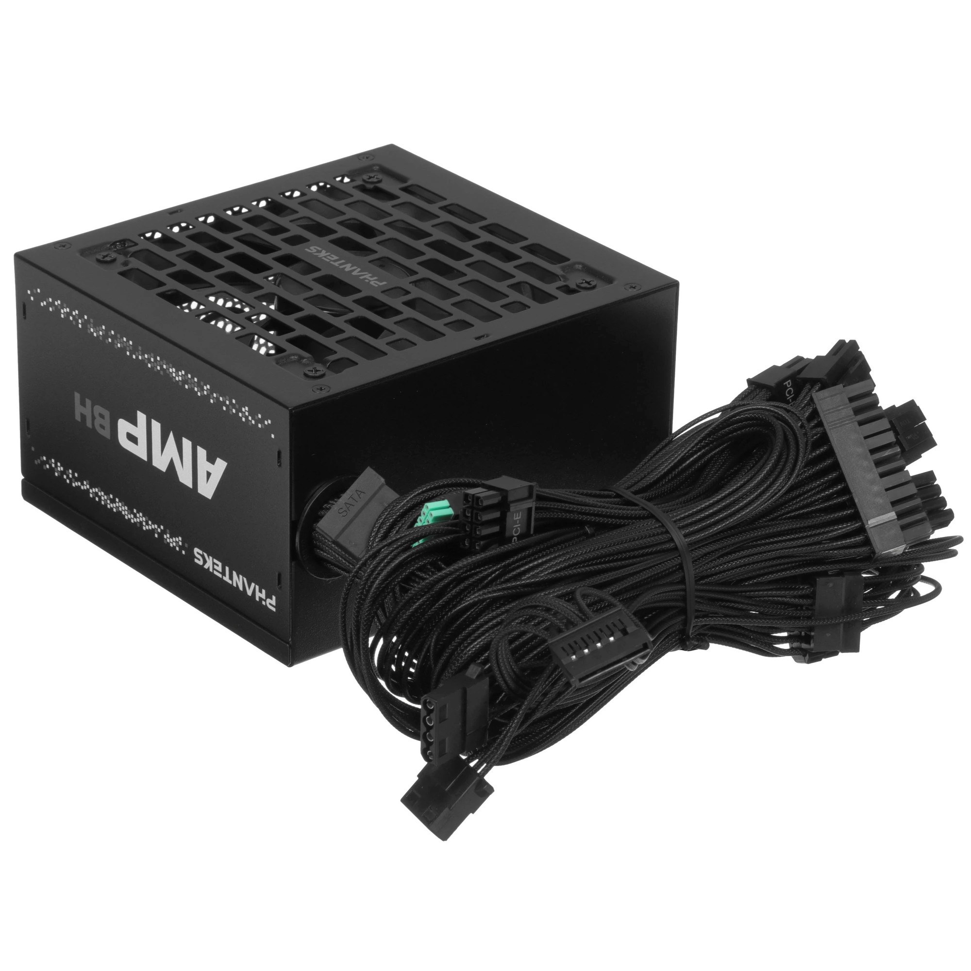 PHANTEKS Блок питания AMP BH 750W (80 Plus Bronze, ATX 3.1, PCIe 5.1, DC-DC, APFC, 120mm Fan, Japanese main capacitors, Black) / PH-P750BM_BK01