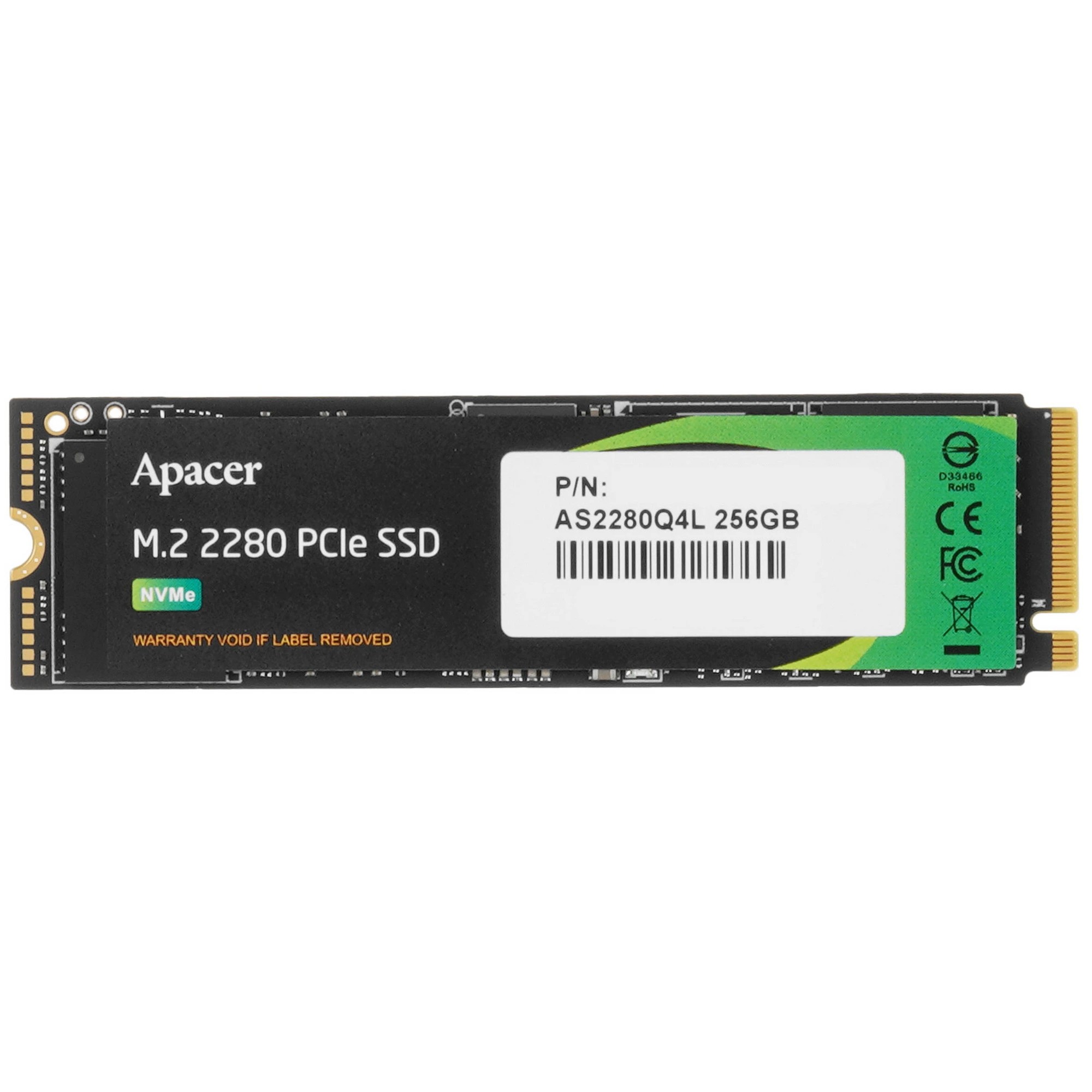 SSD Apacer M.2 2280 256GB AS2280Q4L Client SSD AP256GAS2280Q4L-1 3600/3000,  PCIe Gen4 x4, 3D NAND