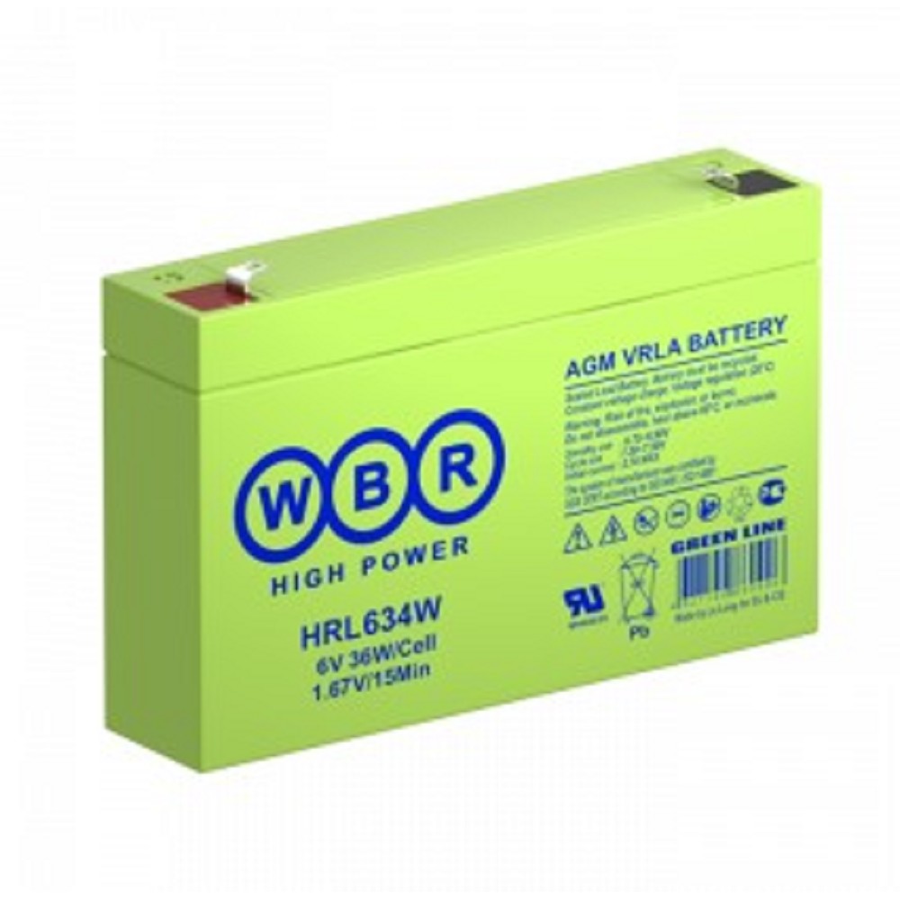 WBR Батарея HRL634W (6V/36W)