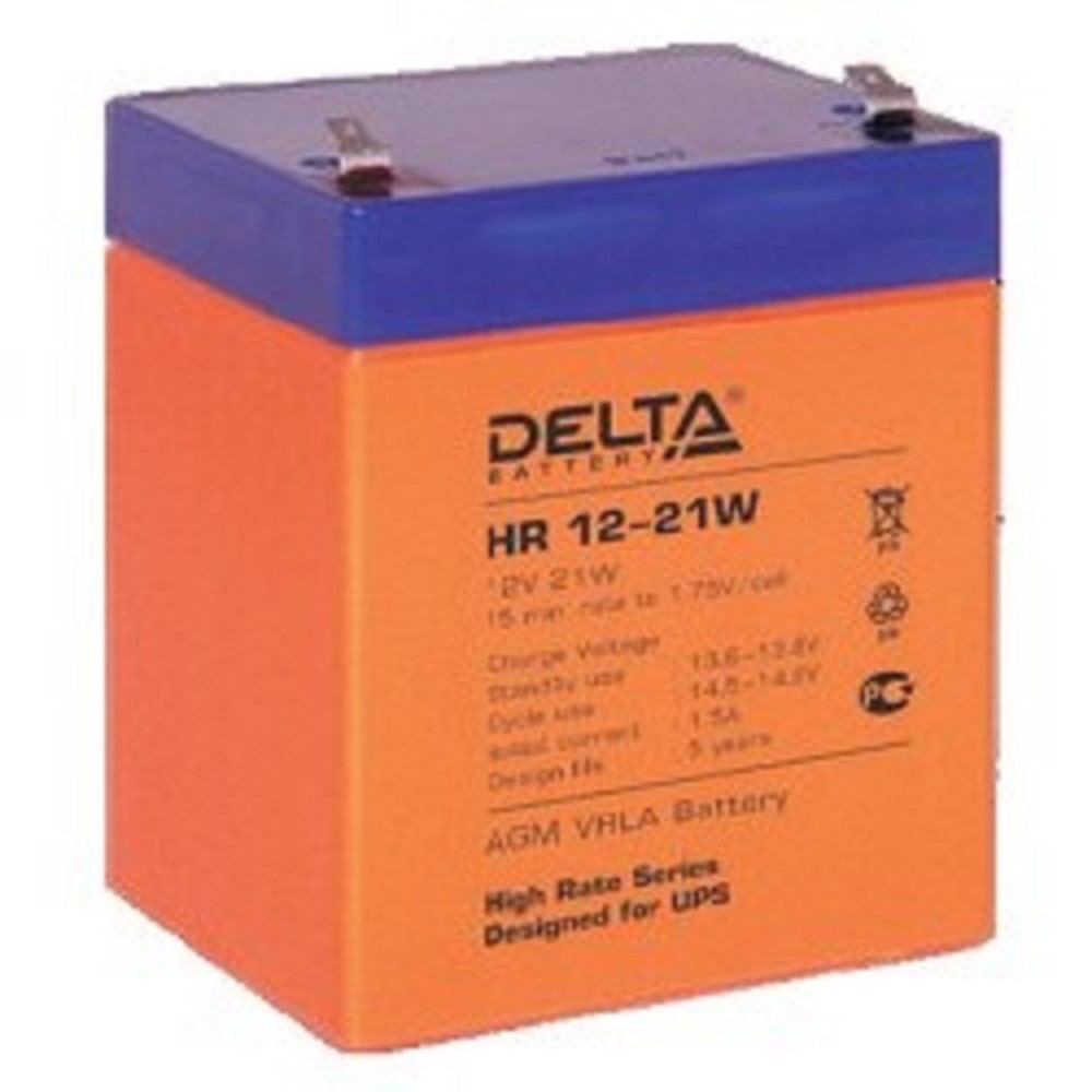 Delta HR 12-21 W (5 А\ч, 12В) свинцово- кислотный  аккумулятор  
