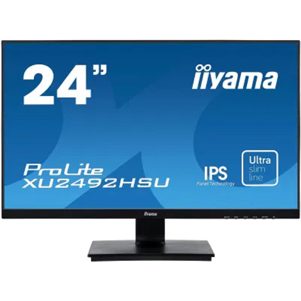 LCD IIYAMA 23.8" XU2492HSU-B1 (A)черный {IPS LED 1920x1080 5ms 16:9 250cd 178гр/178гр D-Sub HDMI DisplayPort 2Wx2}