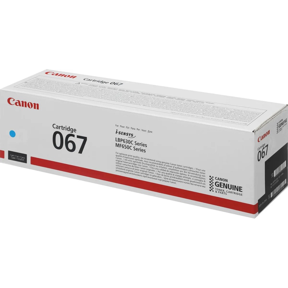 Canon Cartridge 067C 5101C002 тонер-картридж для i-SENSYS LBP631CW LBP631, LBP633Cdw LBP633, MF651Cw MF651, MF655Cdw MF655, MF657Cdw MF657, Cyan