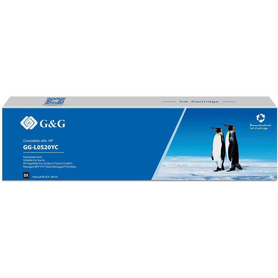 Картридж струйный G&amp;G GG-L0S20YC 976YC черный (465мл) для HP PW Pro 577/552/ Enterprise 556/586