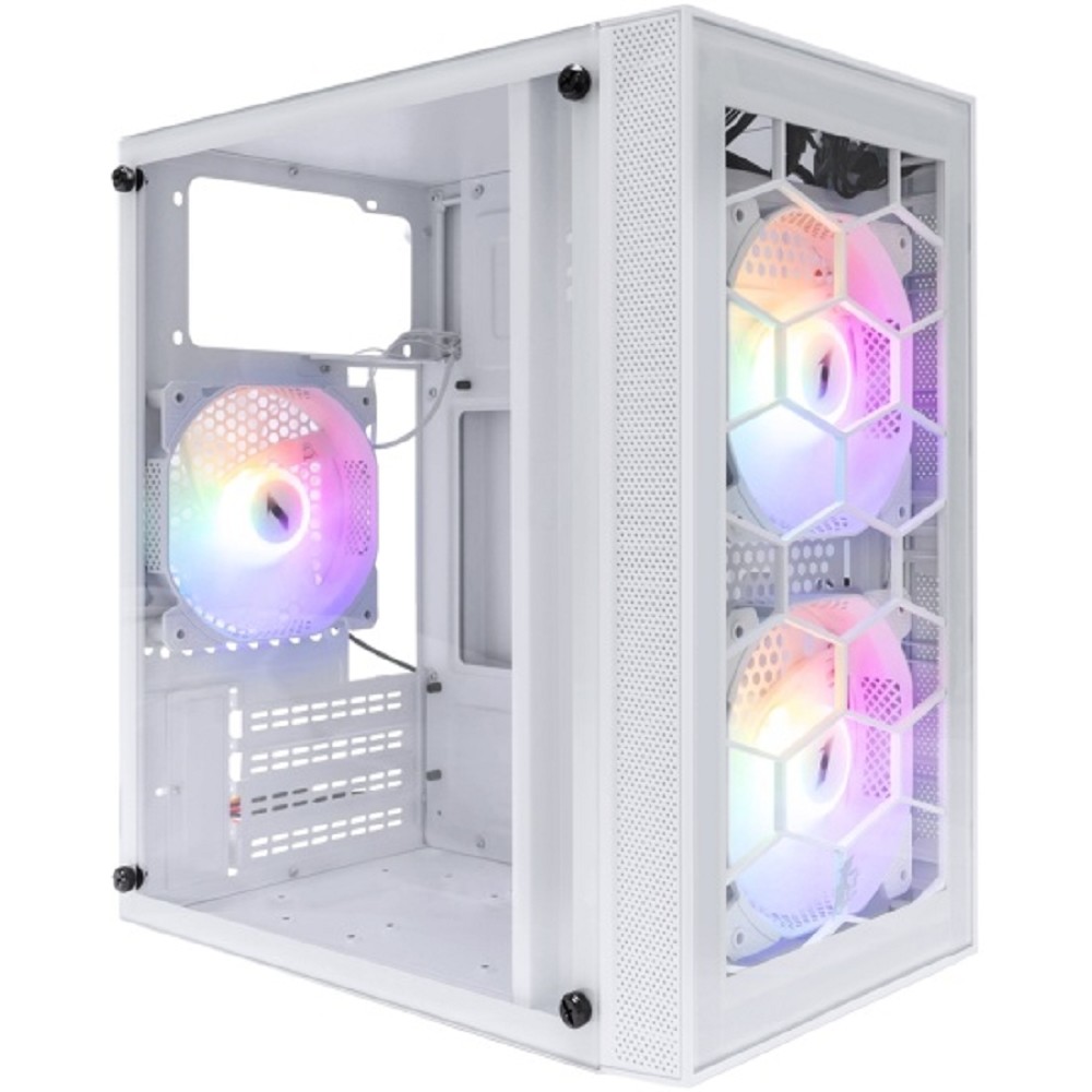 Повреждение упаковки 1STPLAYER FIREBASE X1 White / mATX / 3x120mm LED fans / X1-WH-3F1-W