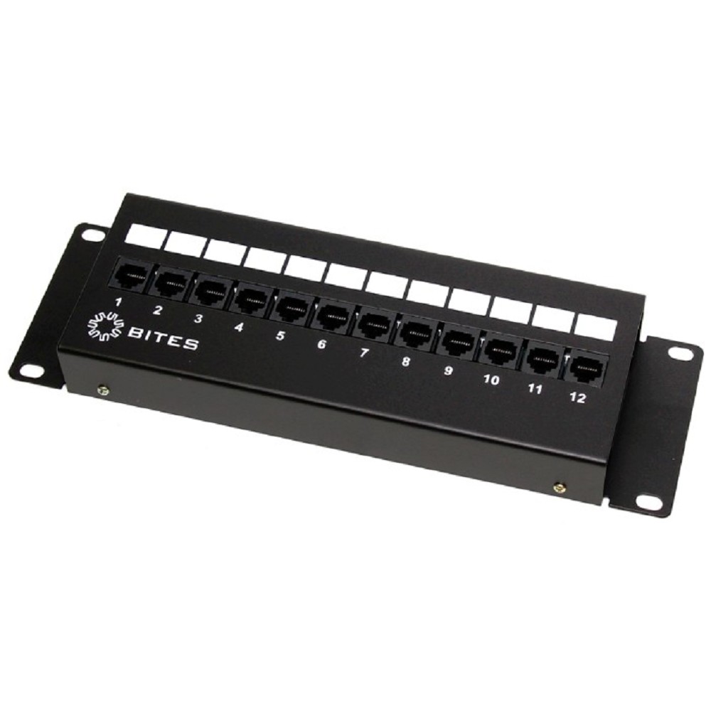5bites Патч-панель PPU55-08W UTP / 5E / 12P / FRONT DUAL IDC / 2U / L=287MM / WALL