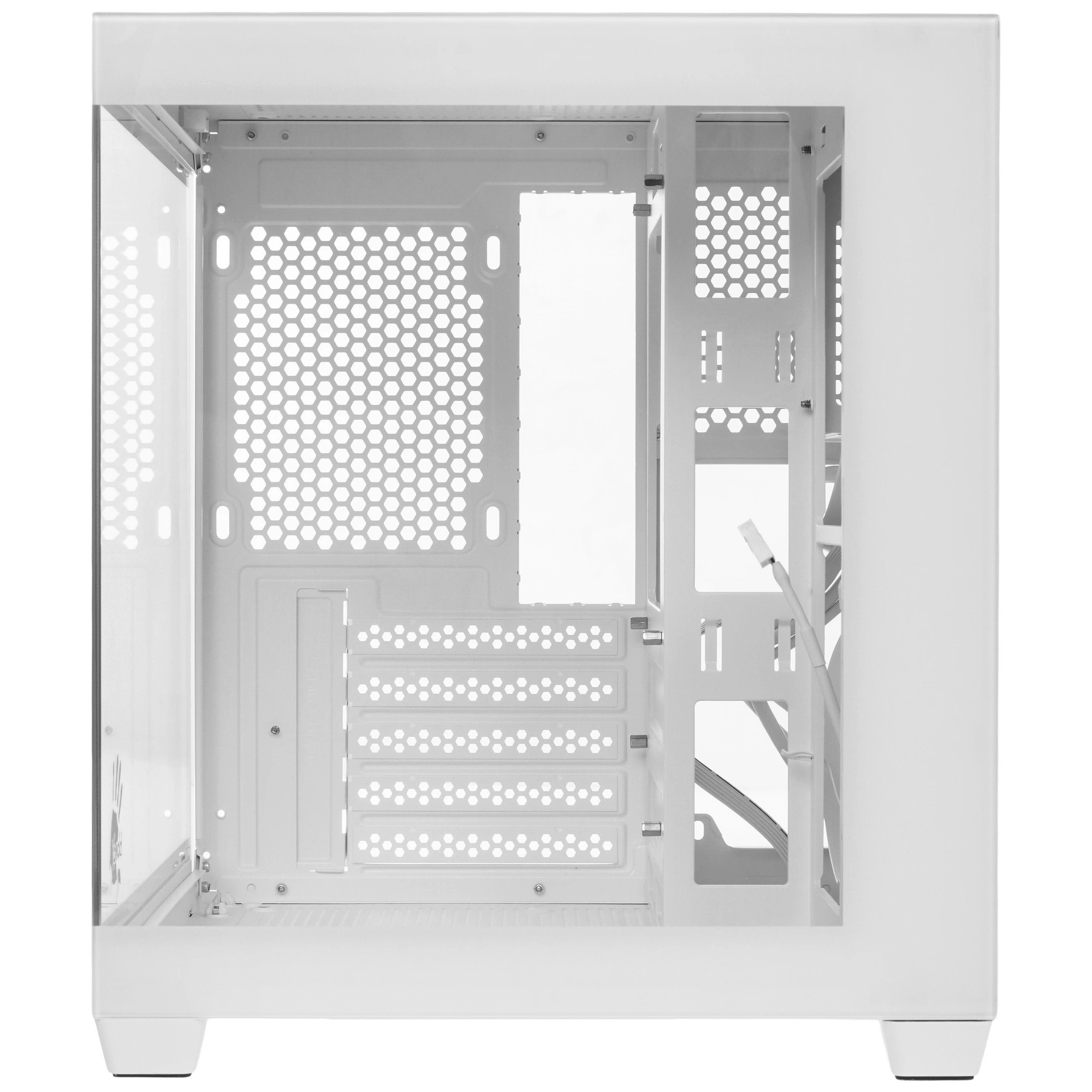 Корпус Bloody CC-121 белый без БП mATX 7x120mm 1xUSB2.0 1xUSB3.0 audio