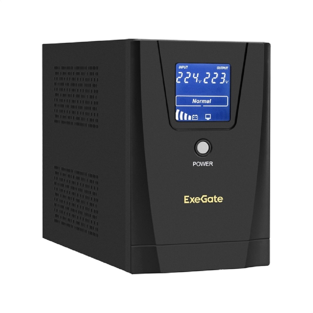 Повреждение упаковки Exegate EP285501RUS ИБП ExeGate SpecialPro Smart LLB-1500.LCD.AVR.C13.RJ <1500VA/950W, LCD, AVR, 6*IEC-C13, RJ45/11, Black>