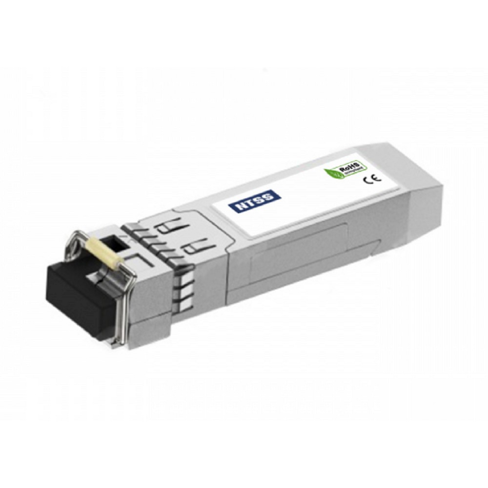 NTSS Модуль NTSS SFP, 1,25Гбит/с, разъём LC, рабочая длина волны 1310/1550нм, SM, WDM, дальность до 40км, ОБ 18дБ, DDM NTSS-SFP-1.25G-35-40LD
