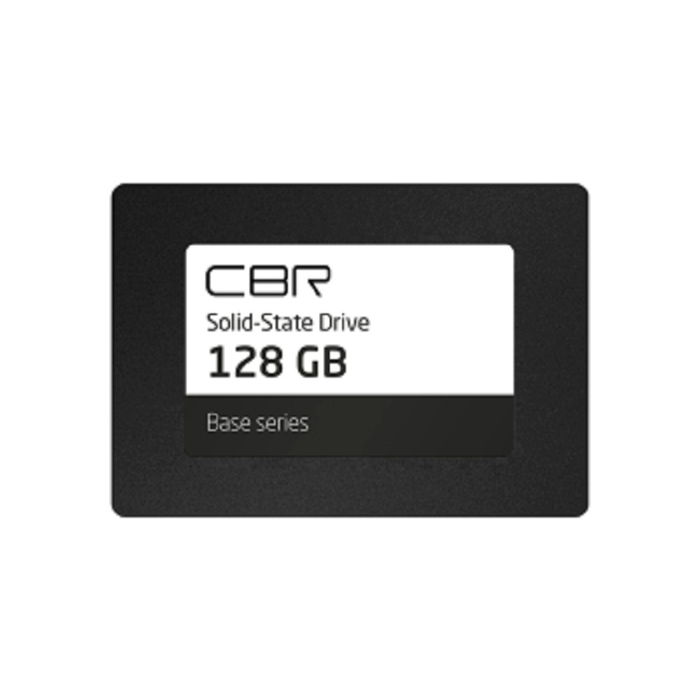 CBR SSD-128GB-2.5-BS24b, Внутренний SSD-накопитель, серия "Base", 128 GB, 2.5", SATA III 6 Gbit/s, 3D TLC NAND, R/W speed up to 550/500 MB/s, TBW (TB) 64, OEM