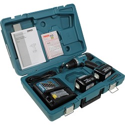 Makita DF332DWAE Дрель ак б\щет,{10.8В,2х2Ач Li-ion(слайдер),БЗП-10мм,0-450\0-1500\м,35\21Нм,1кг,чем,подсв}