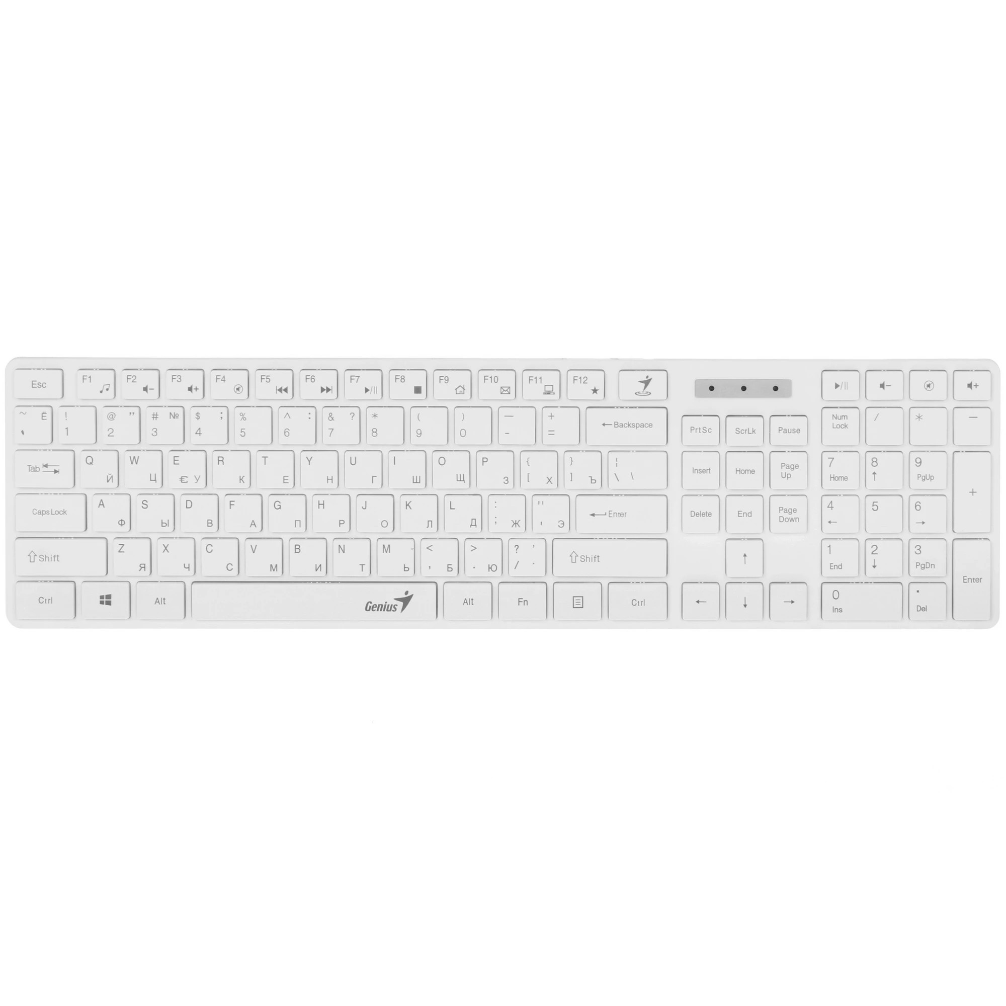 Клавиатура Genius SlimStar 126 White USB [31310017410]