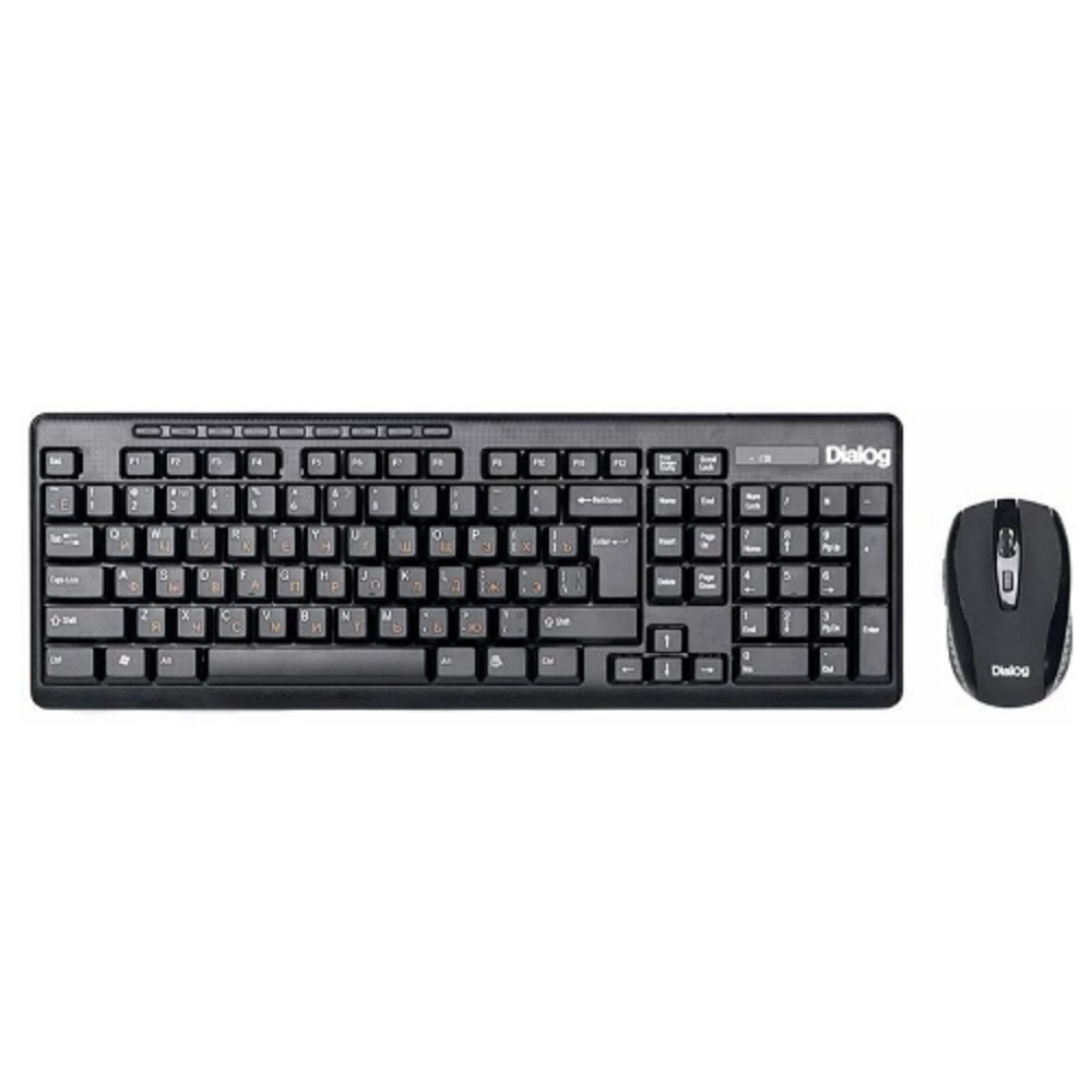 Повреждение упаковки Dialog Клавиатура + мышка KMROP-4020U Pointer RF 2.4G - USB {Беспроводной набор , радиоклавиатура + опт. радиомышь 6D}