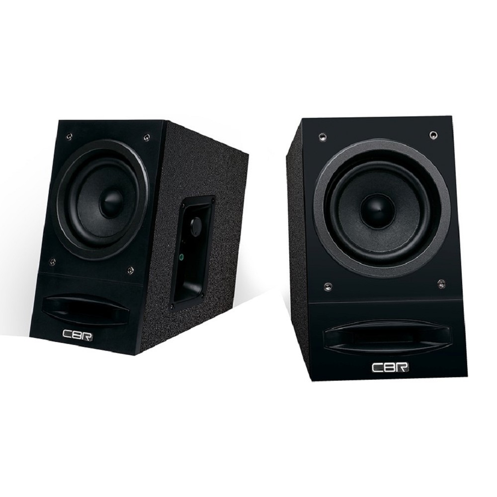 Повреждение упаковки CBR CMS 590 Black, Акустическая система 2.0, питание 220 В, 2х5 Вт (10 Вт RMS), материал корпуса MDF, цвет чёрный