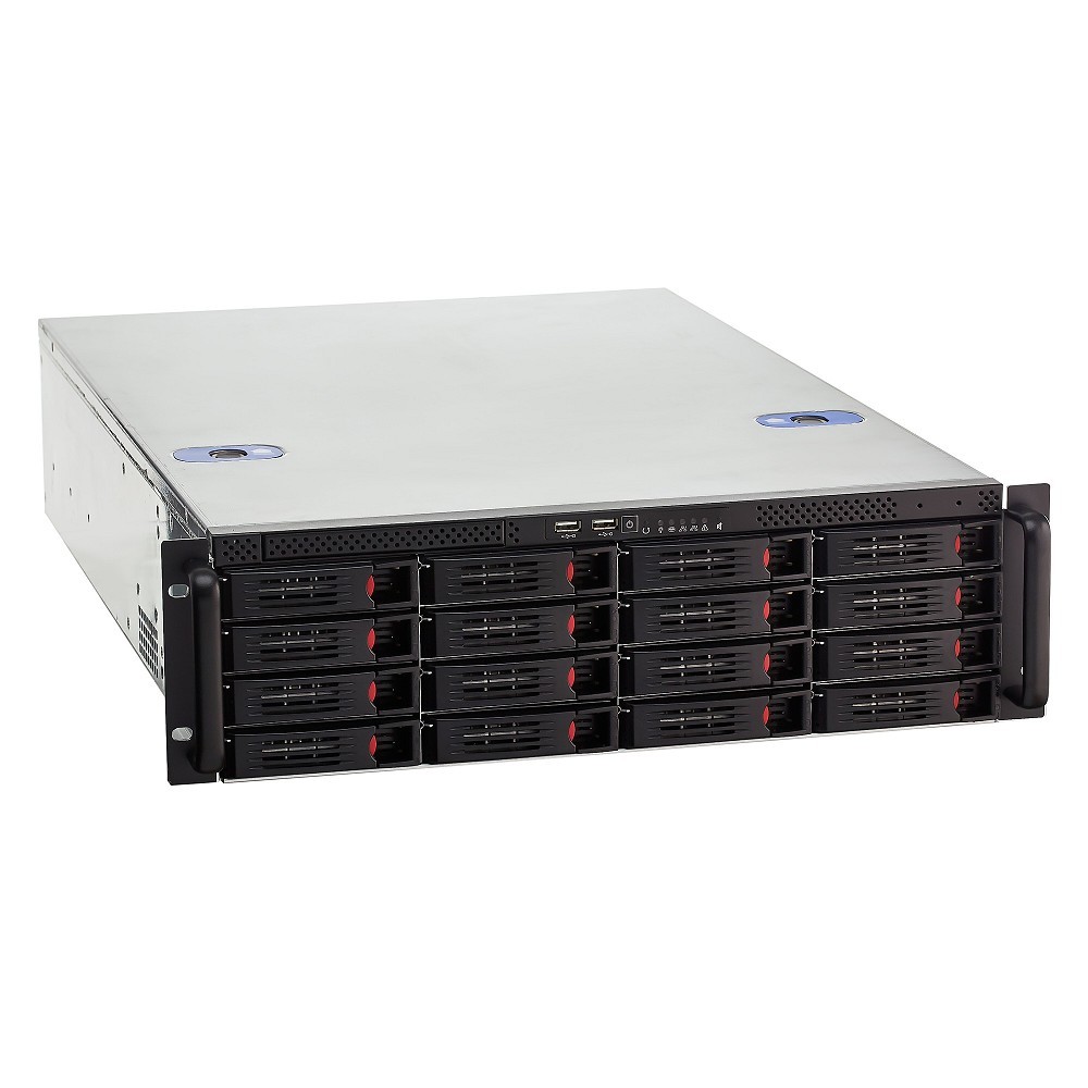 Exegate EX281301RUS Серверный корпус ExeGate Pro 3U660-HS16 <RM 19",  высота 3U, глубина 660, БП 2U-700ADS,16xHotSwap, USB>