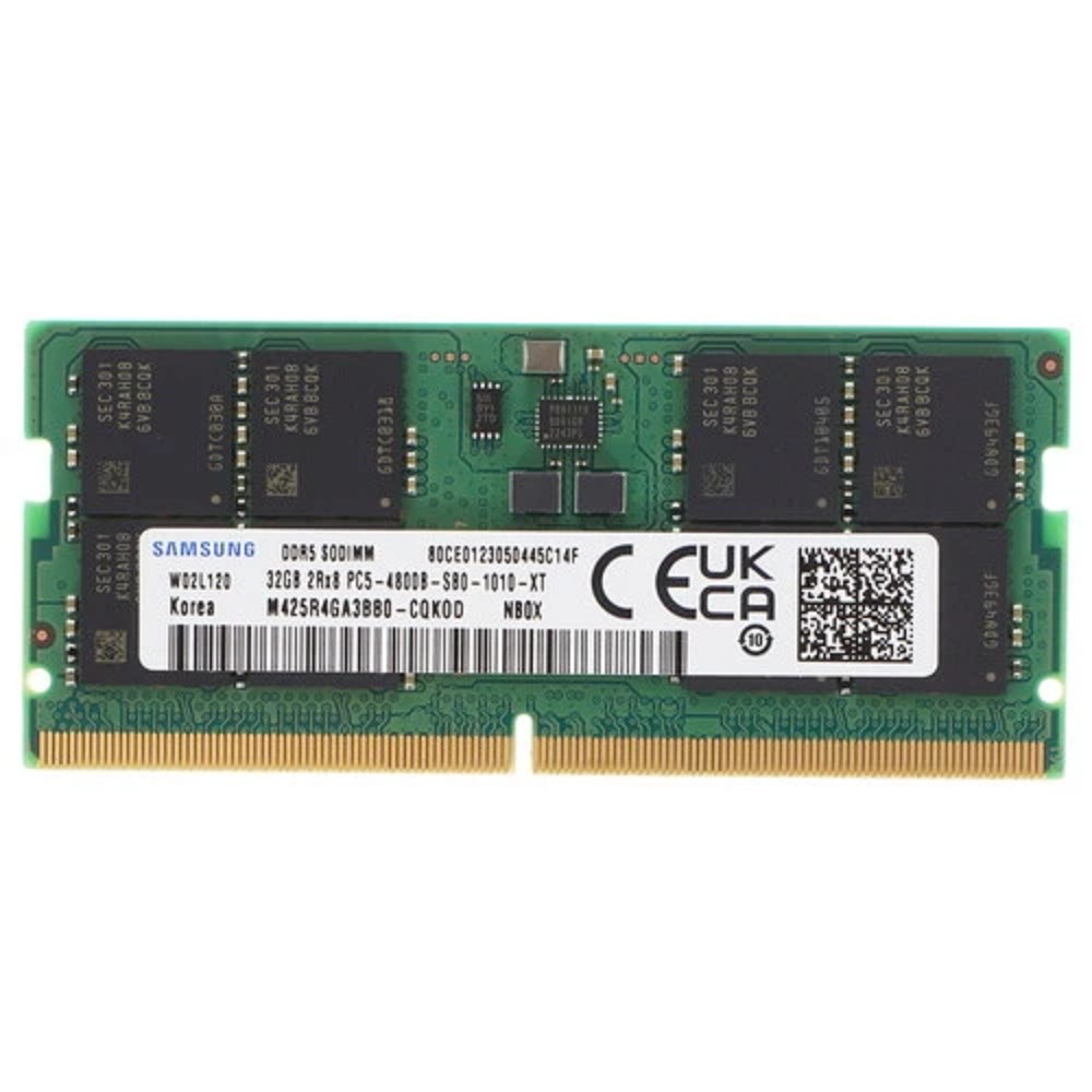 Samsung DDR5 SODIMM 32GB 4800MHz M425R4GA3BB0-CQK OEM PC5-38400 CL40  262-pin 1.1В dual rank OEM