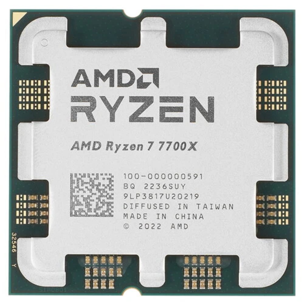 Товар с витрины. Протестирован. CPU AMD Ryzen 7 7700X OEM (100-000000591) {4,50GHz, Turbo 5,40GHz, RDNA 2 Graphics AM5}