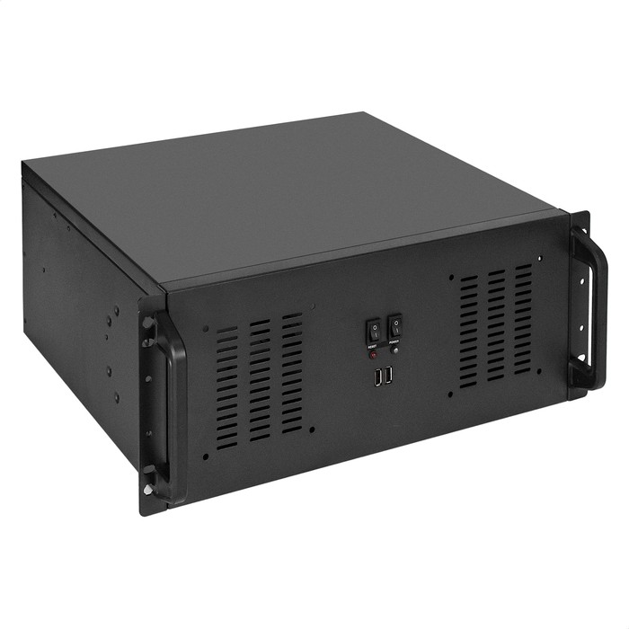 Exegate EX295897RUS Серверный корпус ExeGate Pro 4U350-02 <RM 19", высота 4U, глубина 350, БП 1200RADS, 2*USB>