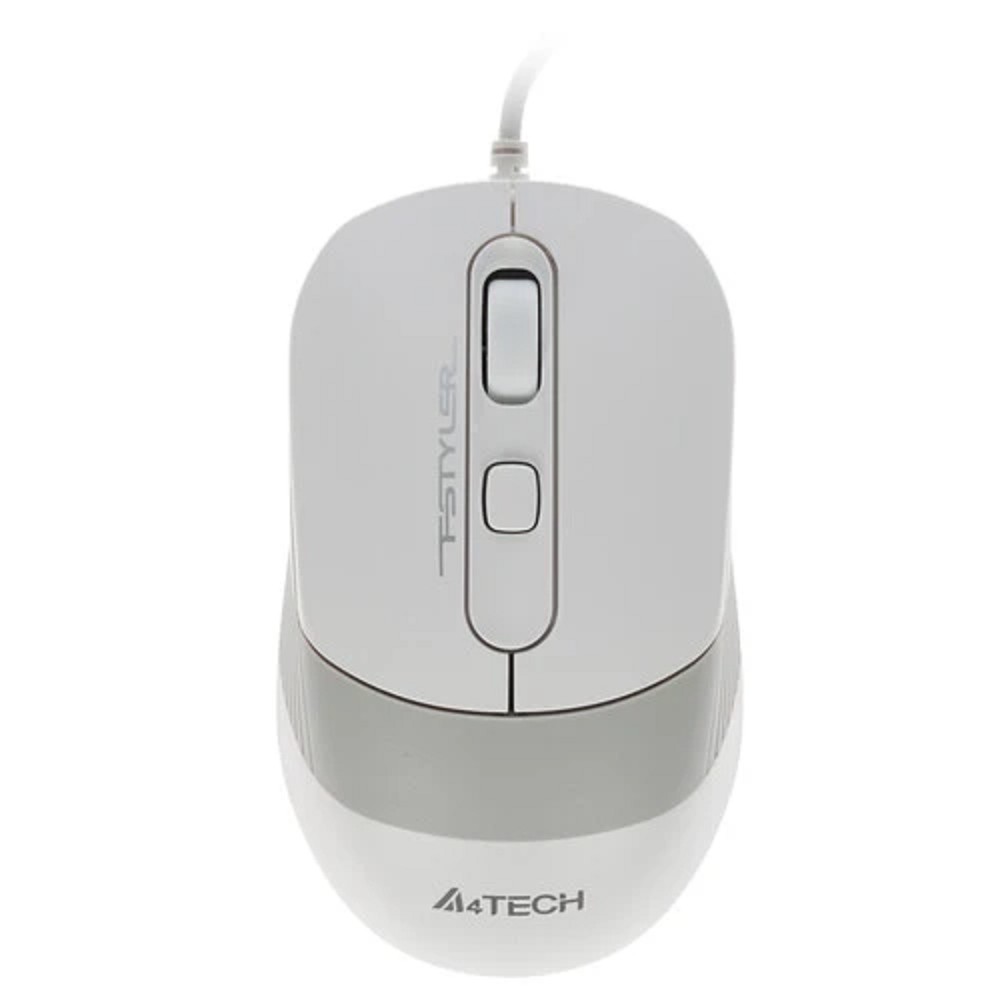A-4Tech Мышь FStyler FM10 WHITE белый/серый оптическая (1000dpi) USB [1147676]