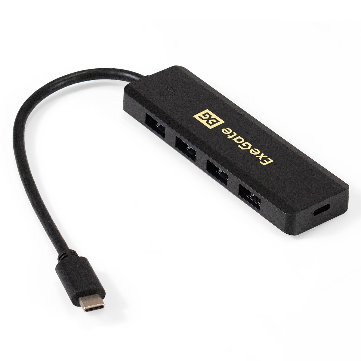 Exegate EX293986RUS USB-Хаб (концентратор) ExeGate DUB-4CP/1 (кабель-адаптер USB Type C --> 4xUSB3.0, Plug&amp;Play, черный)