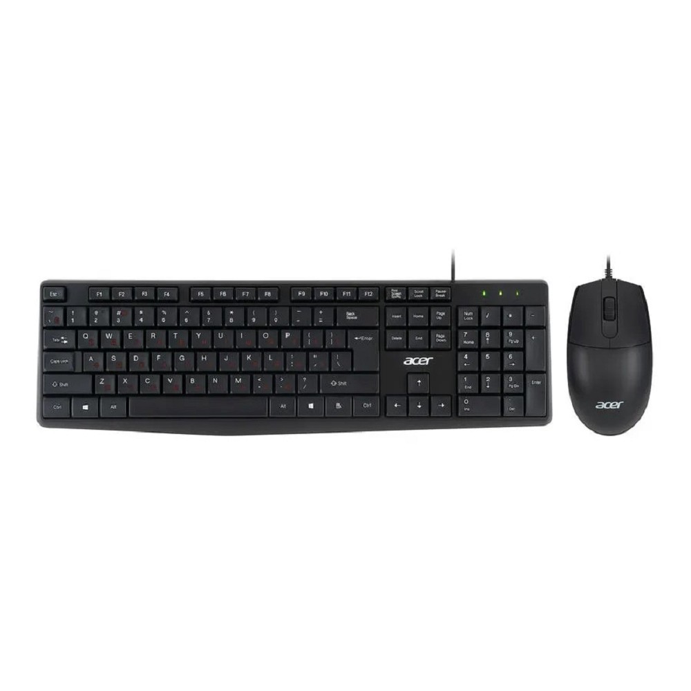 Повреждение упаковки Acer OMW141 [ZL.MCEEE.01M] Комплект (клавиатура + мышь) черный USB 