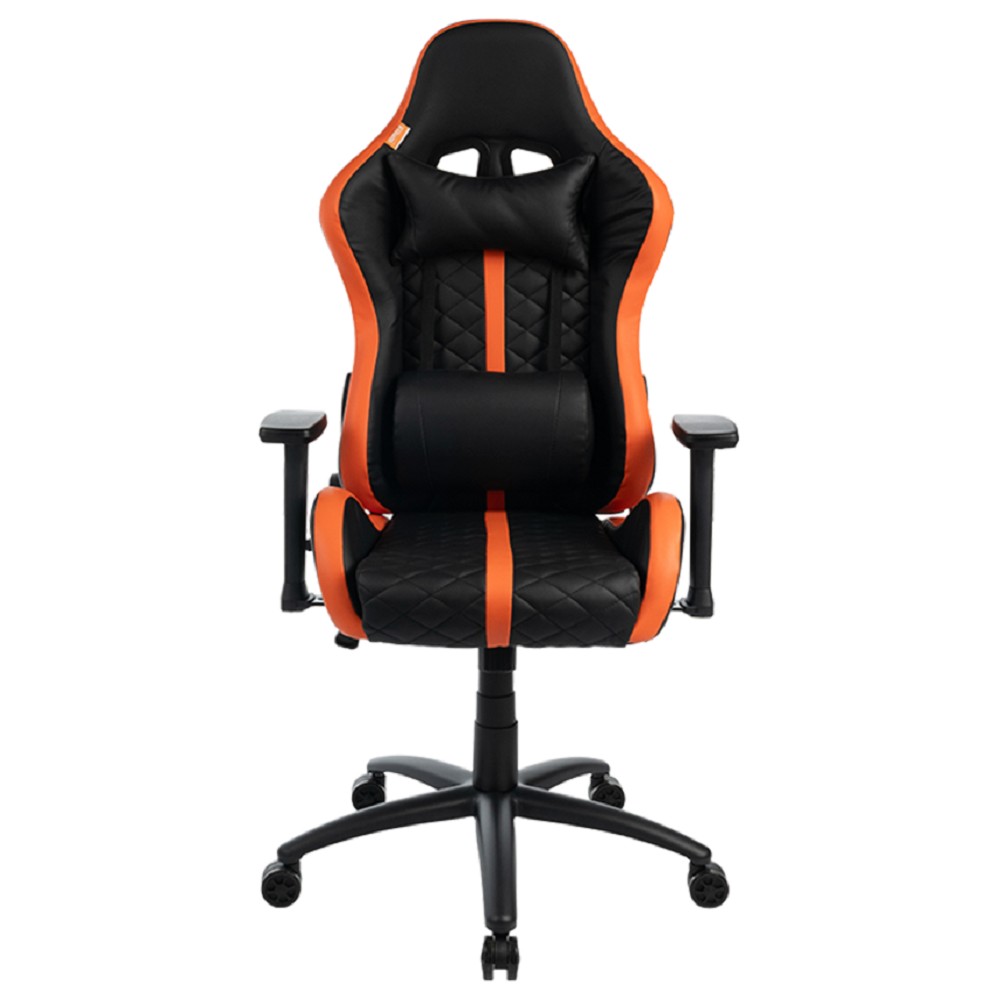 Кресло игровое Filum FL-CH-G-050 пластиковая крестовина, спинка/сиденье экокожа с прострочкой, поясничная подушка, подлокотники с регулировкой по высо (1113087)