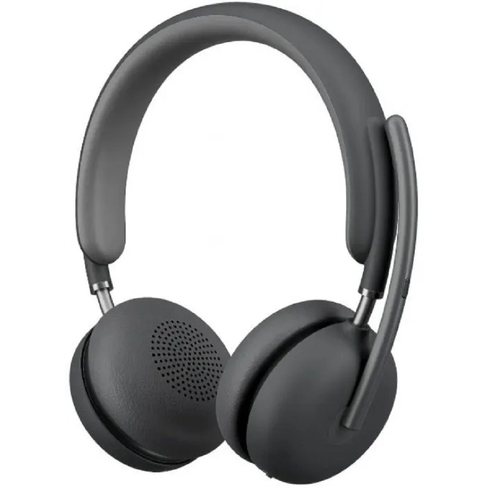 Гарнитура игровая Logitech Zone Wireless 2,  для компьютера/мобильных устройств, накладные,  Bluetooth, графитовый [981-001311]