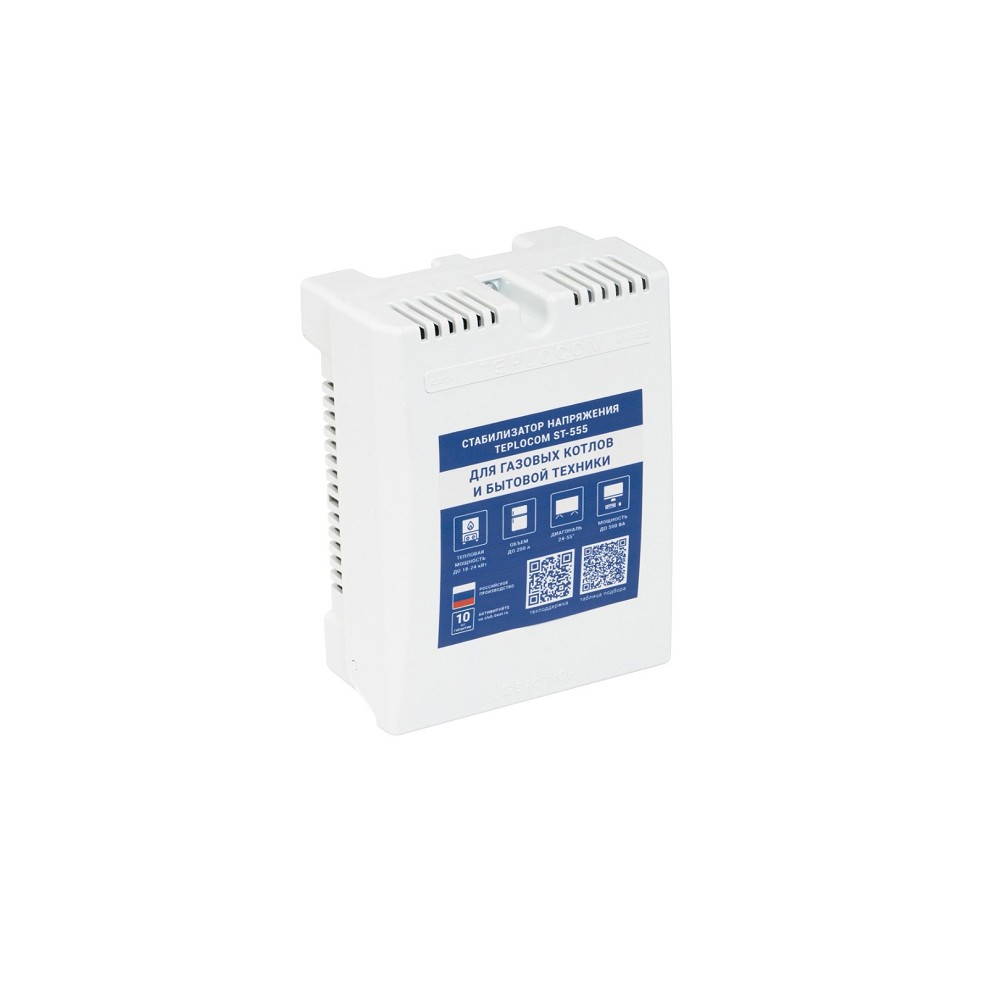 Бастион Teplocom ST-555 стабилизатор сетевого напряжения 220В, 555ВА, U вх. 145-260 В (555)