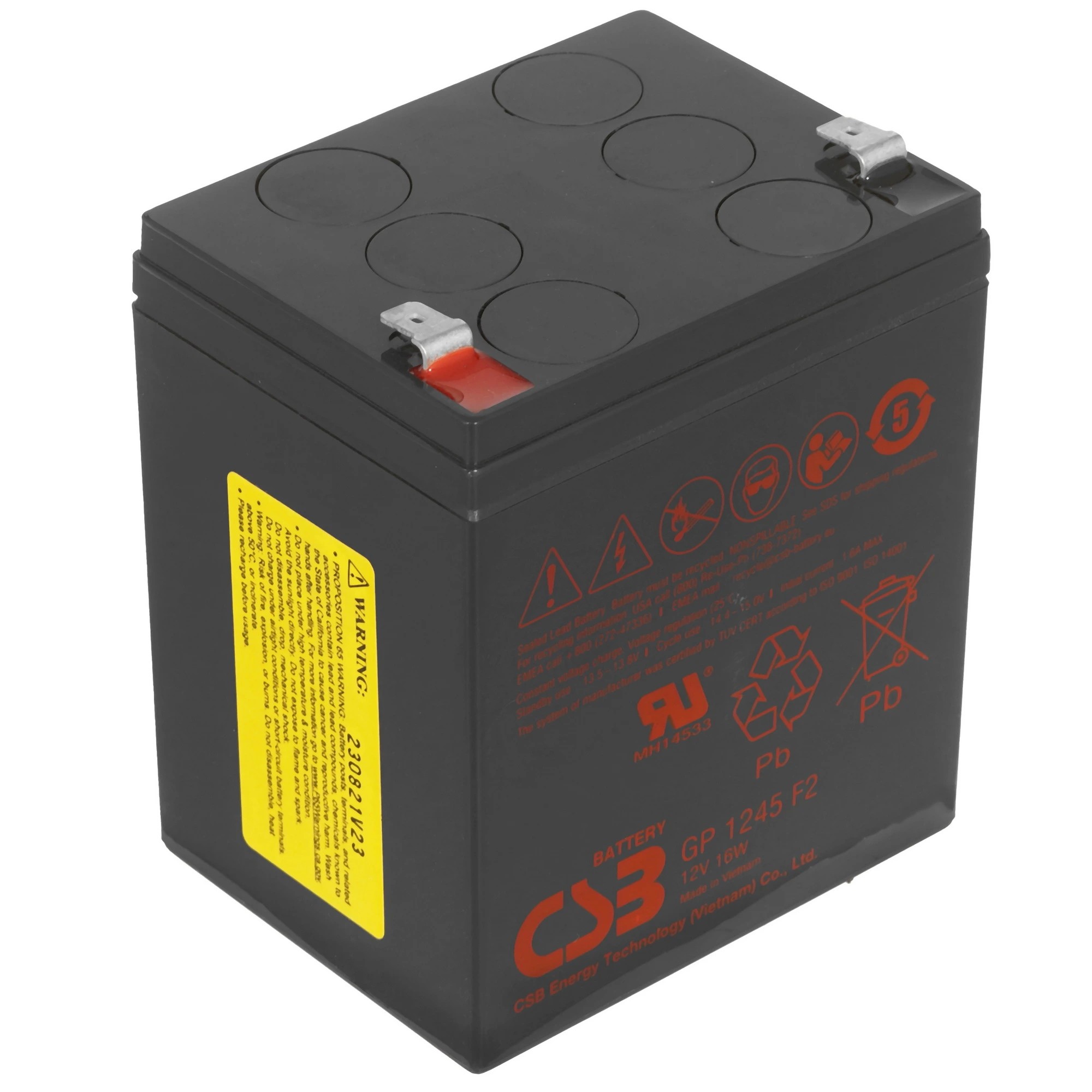 CSB Батарея GP1245 (12V  4,5Ah/16W) F2