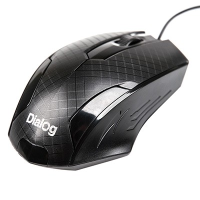 Мышь Dialog Pointer MOP-07U Black USB, оптическая, 3 кнопки + ролик