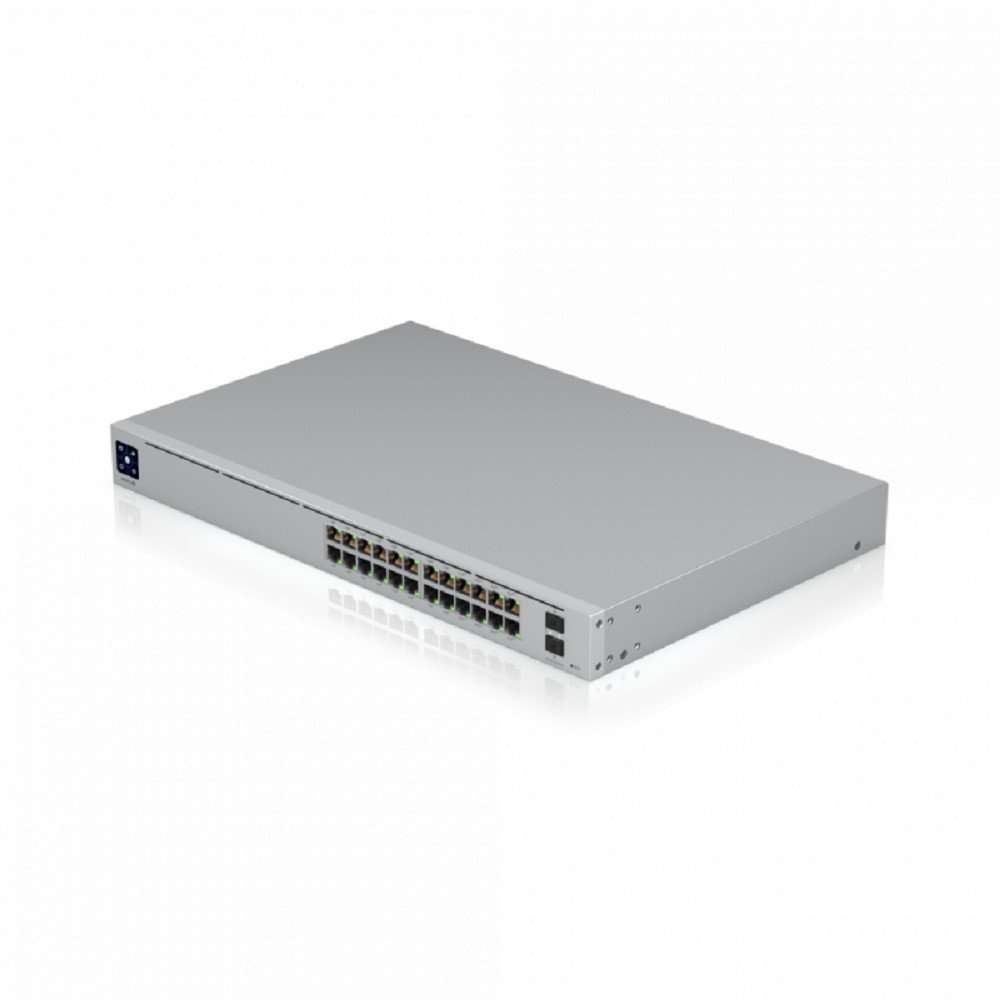 UBIQUITI USW-Pro-24-POE PoE-коммутатор в стойку, 24х 1G RJ45, 2х 10G SFP+, раздача 400 Вт