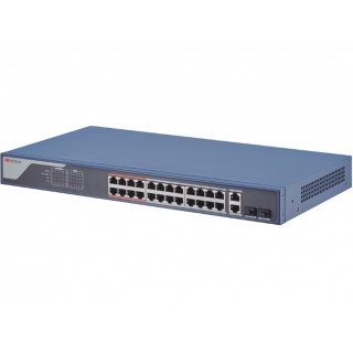 HiWatch SWT-1326P Коммутатор 24x100Mb 24PoE 370W управляемый 
