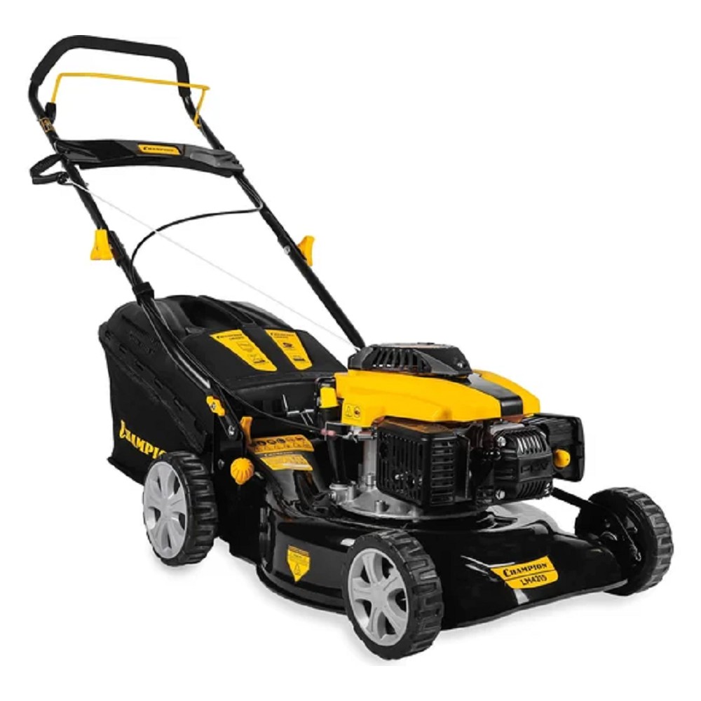 CHAMPION Газонокосилка LM4215 { 1,5кВт 420мм 40л 25-70мм 1рычаг/8, 22кг }