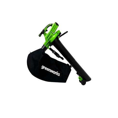 Greenworks GD40BVIIK4 Воздуходув-Садовый Пылесос аккумуляторный, 40V, бесщеточный, c 1хАКБ 4Ач и ЗУ [2406907UB]