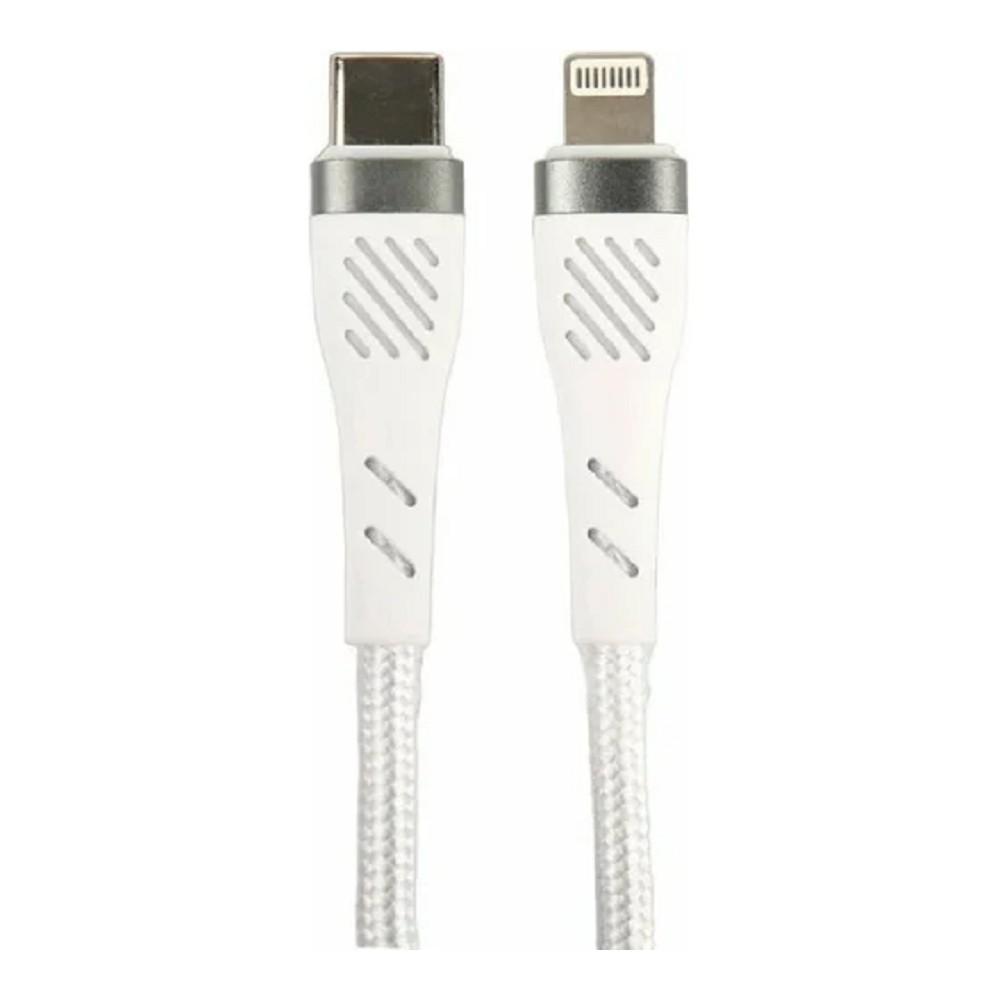 PERFEO Кабель USB C вилка - Lightning вилка, 60W, белый, длина 1 м., POWER (C1004)