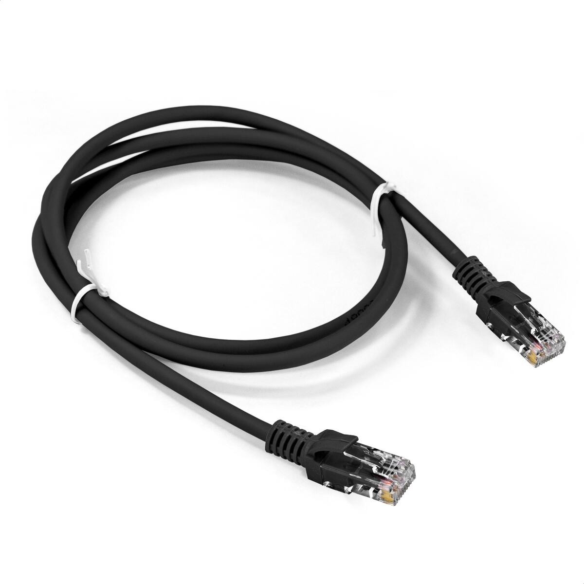 Exegate EX300506RUS Патч-корд ExeGate UTP-RJ45-RJ45-5e-1,5M-BK, UTP, cat.5e, 1.5м, черный